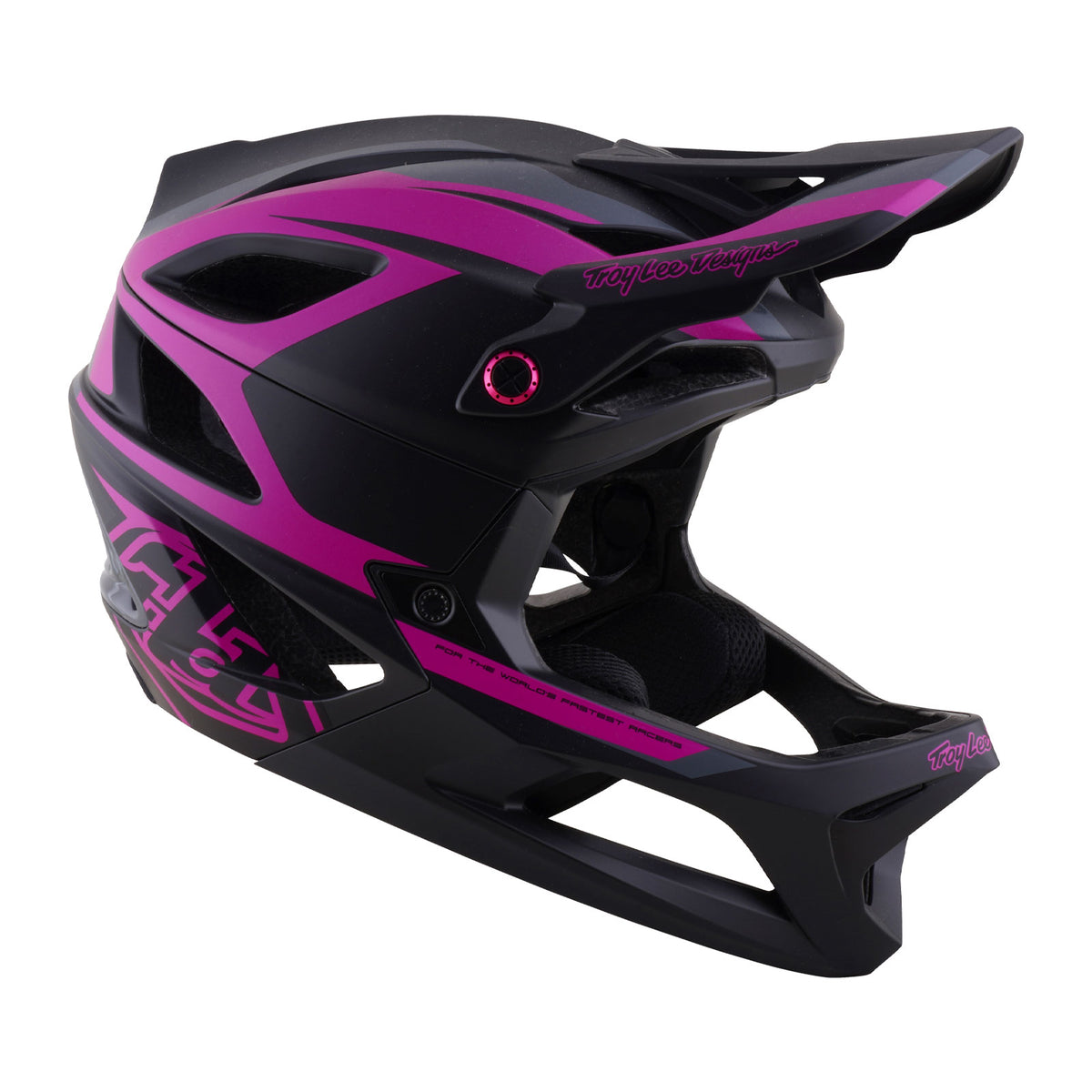 Stage 2 Helmet High Vz Dark Gray / Neon Fuchsia