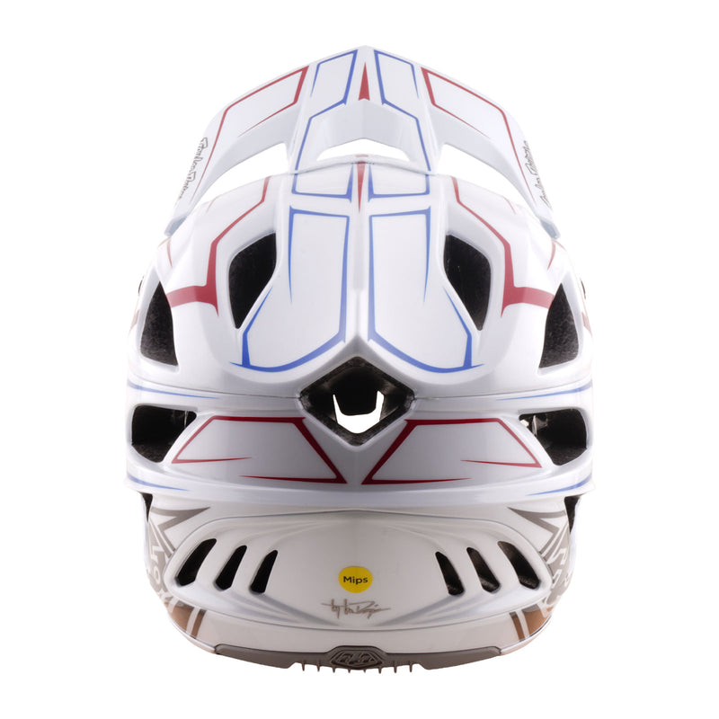 Stage Stunt Helmet Pinstripe White