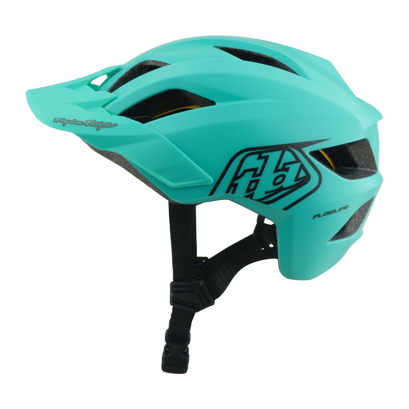 Youth Flowline Helmet  Point Charcoal / Real Teal