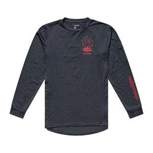 Ruckus Ride LS Tee Ember Carbon