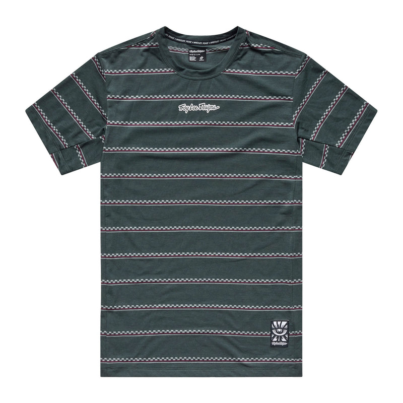 Skyline Ride SS Tee Checked Out Dark Forest