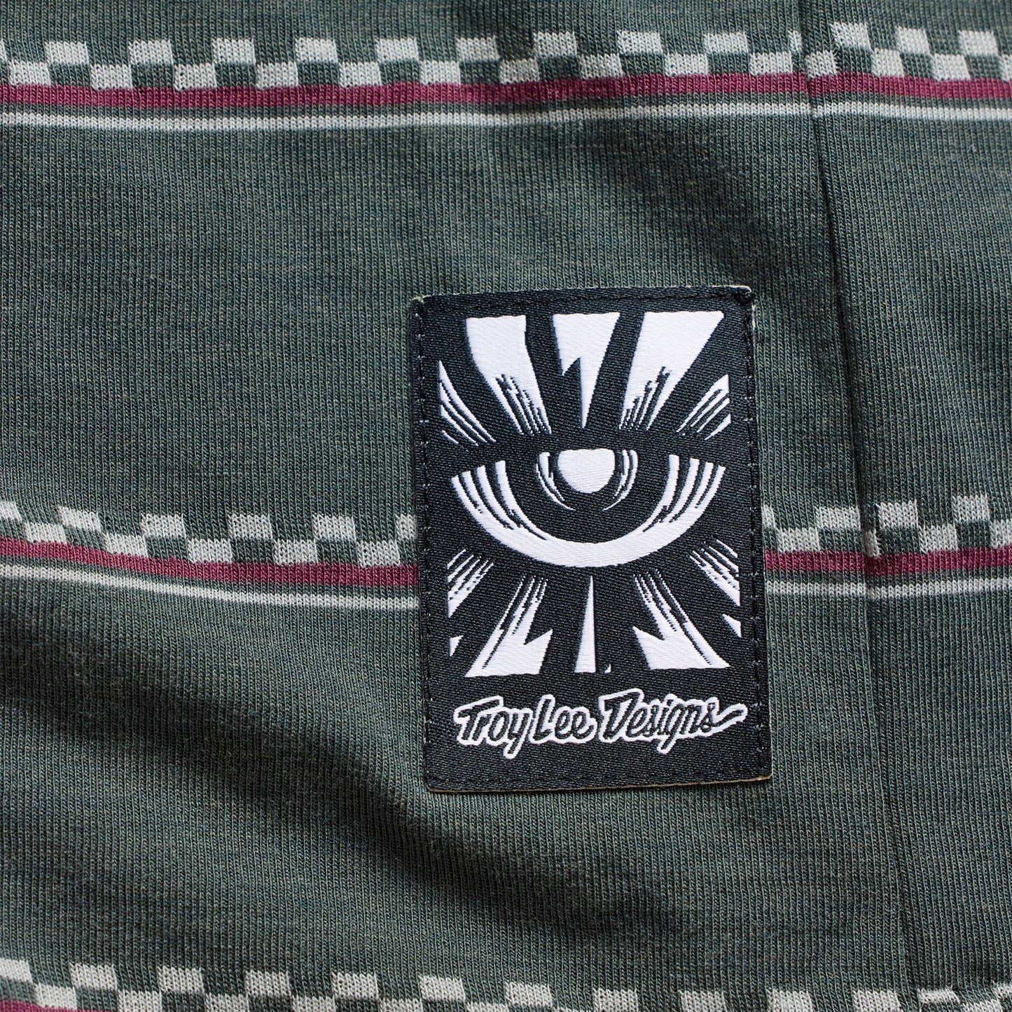 Skyline Ride SS Tee Checked Out Dark Forest