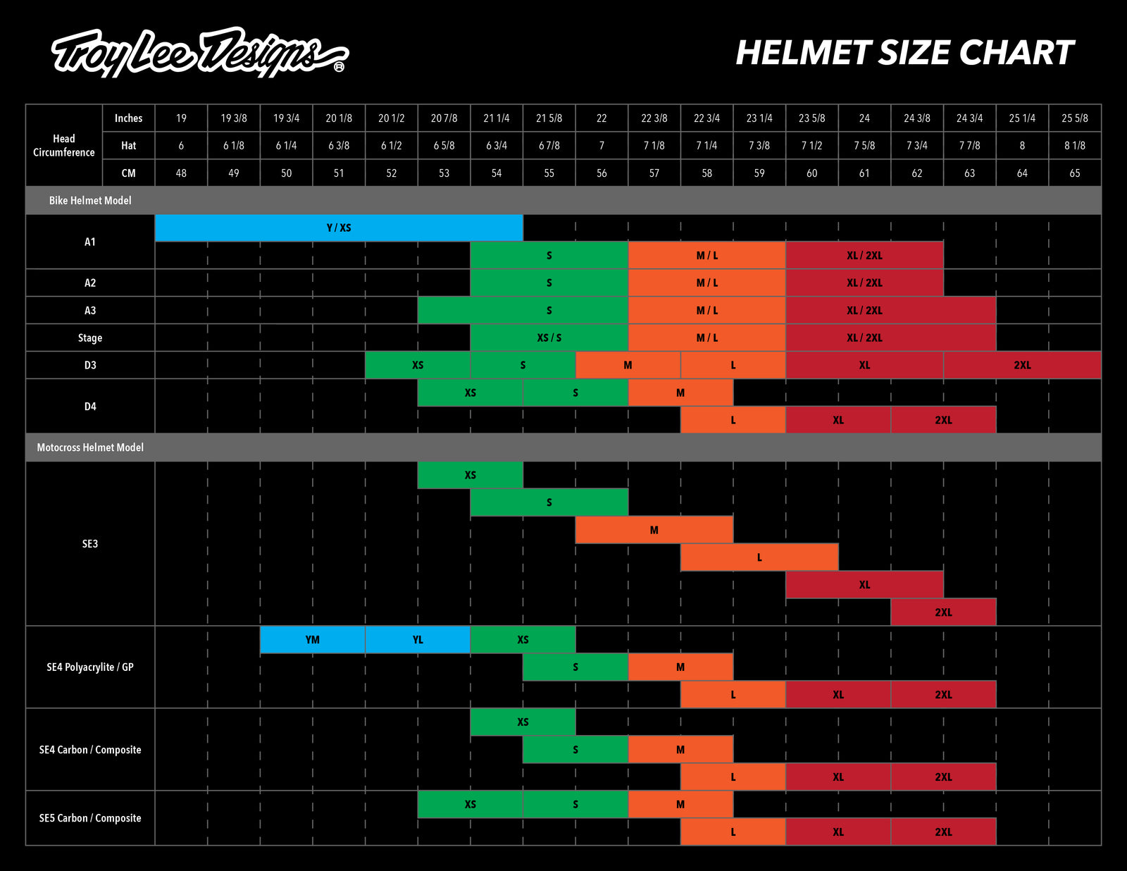 Bmx ultra 2024 size chart