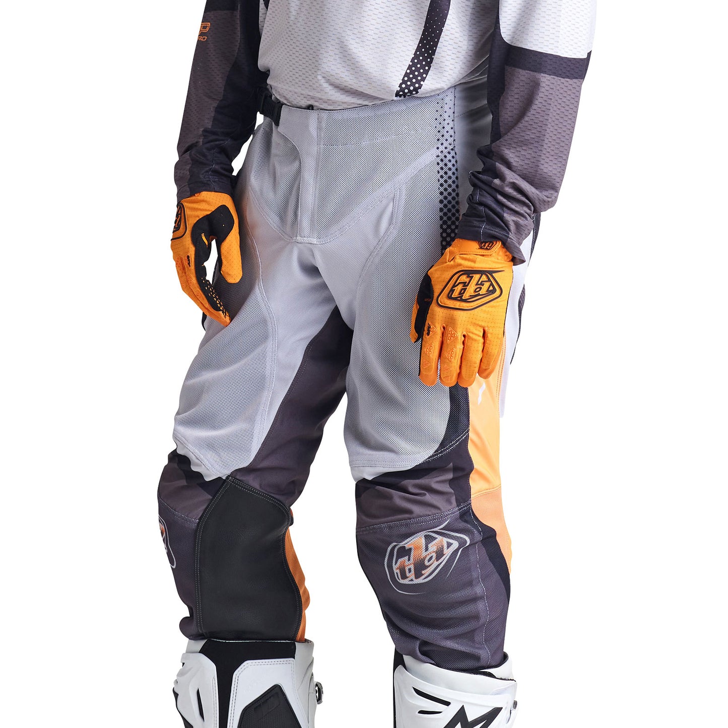 Bandes de pantalon GP Pro Air Gris / Néo Orange