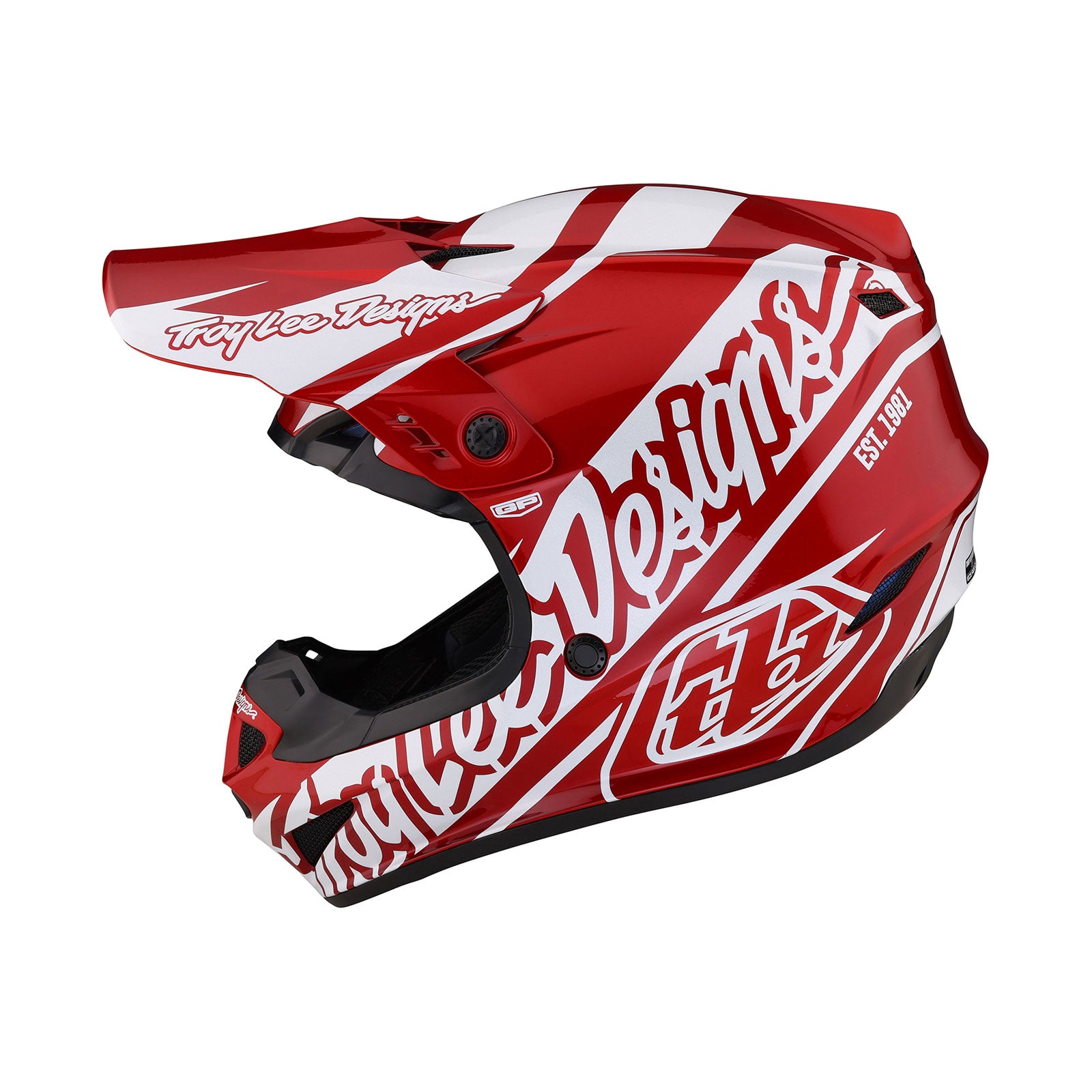 GP Helmet Slice Red / White – Troy Lee Designs