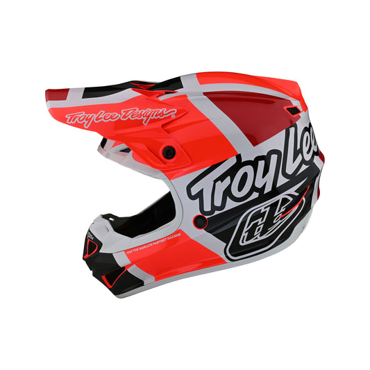 Casque SE4 Polyacrylite Quattro Rouge / Charbon