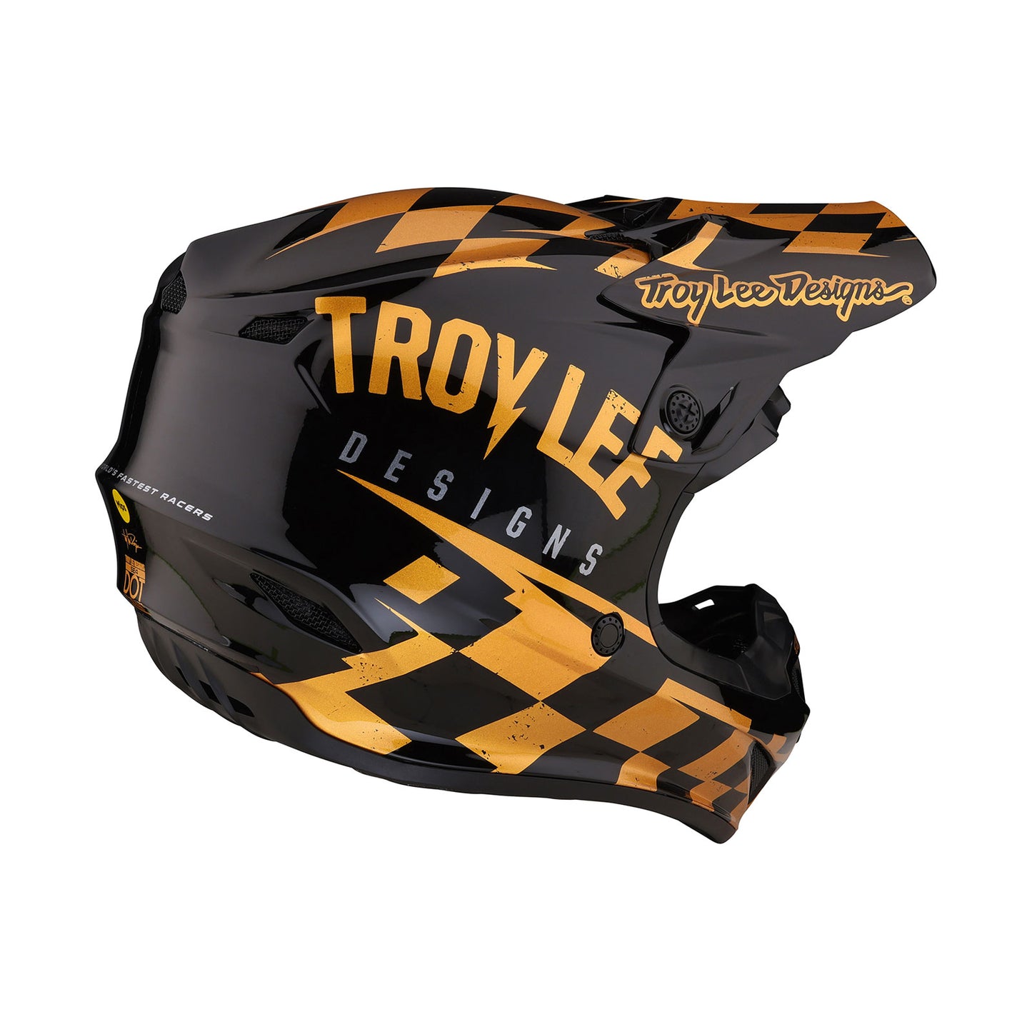 SE4 Polyacrylite Helmet Race Shop Black / Gold