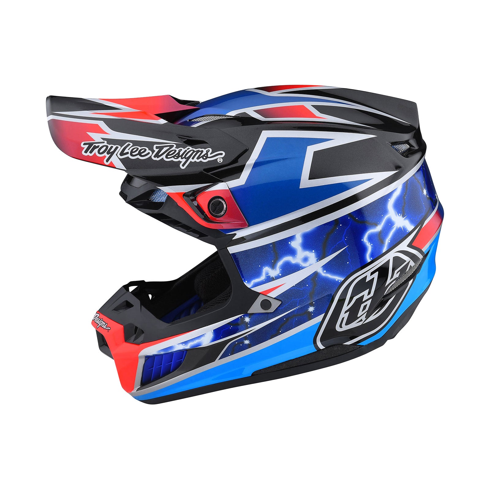 SE5 Composite Helmet Lightning Blue – Troy Lee Designs SE5 Composite Helmet Lightning Blue – Troy Lee Designs