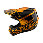 Vérification du casque de course pour jeunes (Or/Noir)