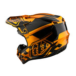 Vérification du casque de course pour jeunes (Or/Noir)