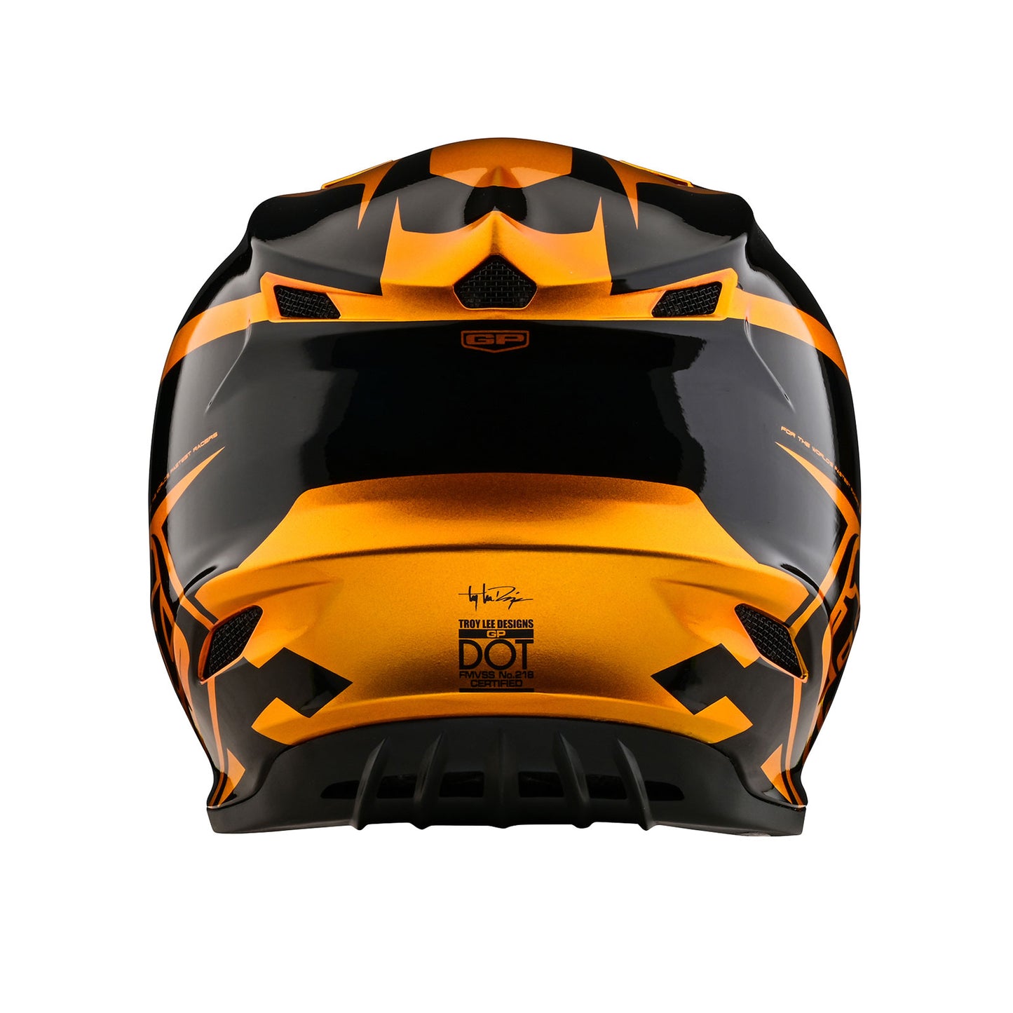Vérification du casque de course pour jeunes (Or/Noir)