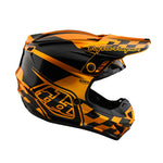 Vérification du casque de course pour jeunes (Or/Noir)