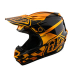 Vérification du casque de course pour jeunes (Or/Noir)