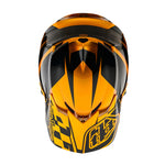 Vérification du casque de course pour jeunes (Or/Noir)