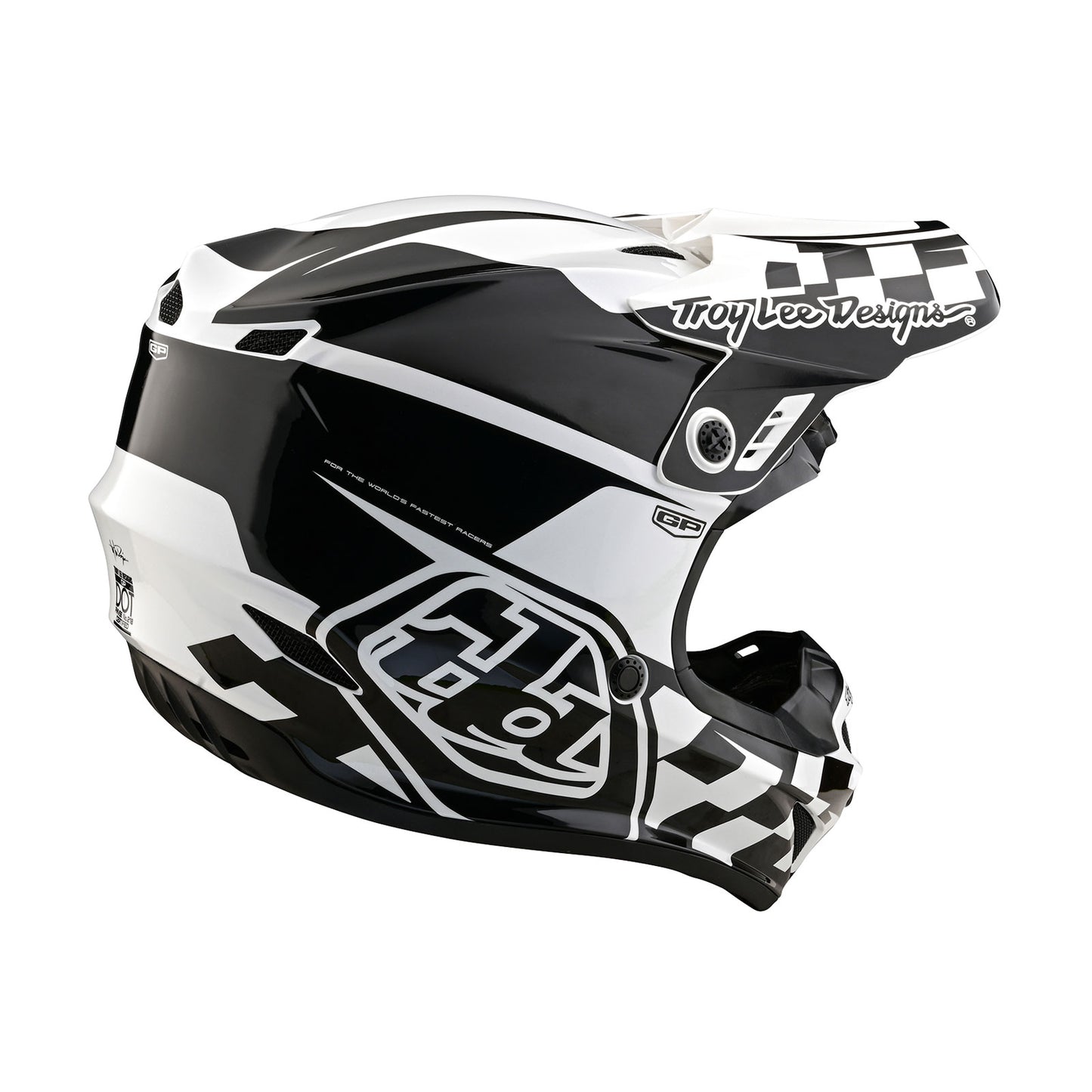 GP Helmet Check Up White / Black