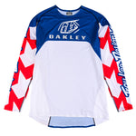 Maillot SE Ultra Troy Lee Designs X Oakley Vision Blanc / Bleu