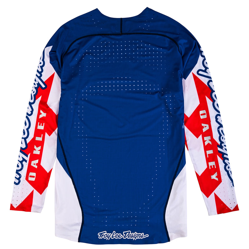 Maillot SE Ultra Troy Lee Designs X Oakley Vision Blanc / Bleu