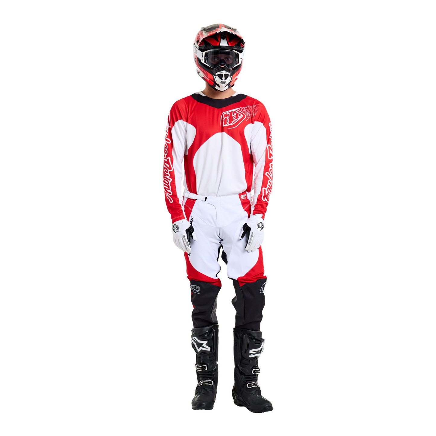 Cadres de pantalon GP Pro Blanc / Rouge