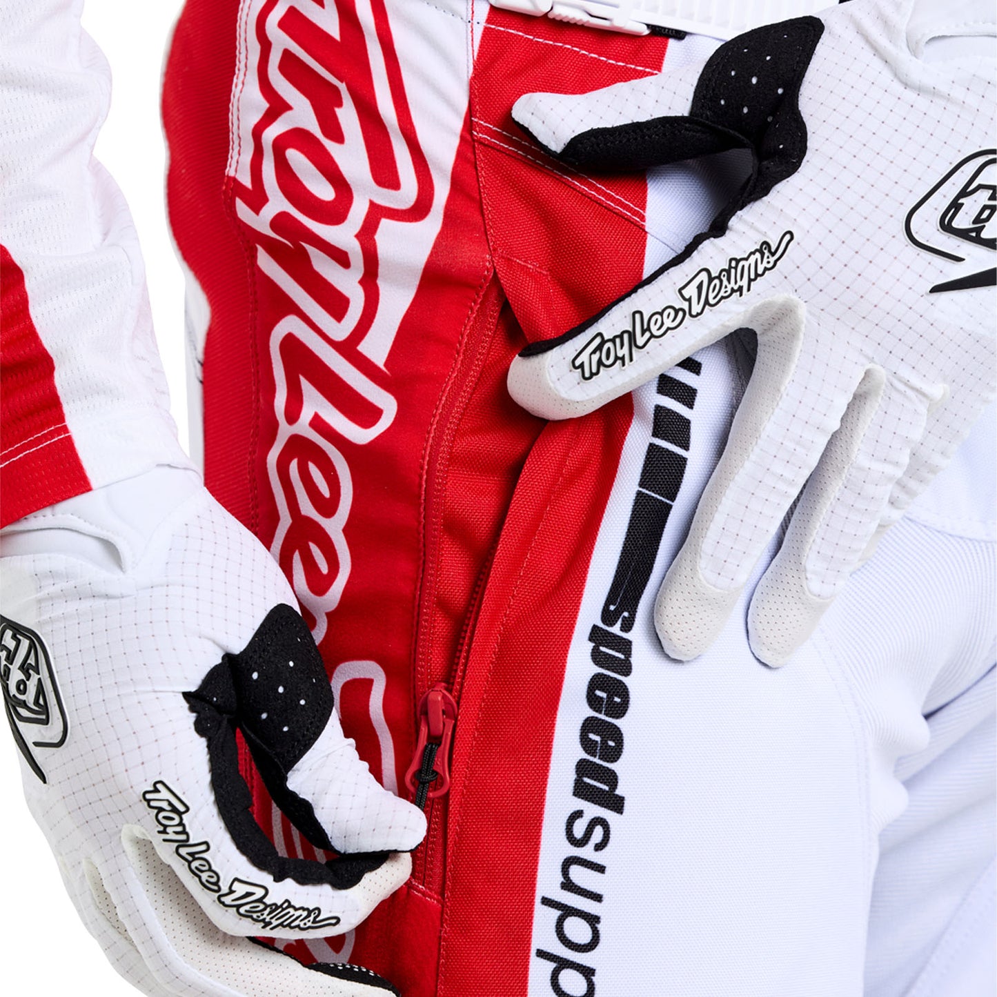 Cadres de pantalon GP Pro Blanc / Rouge
