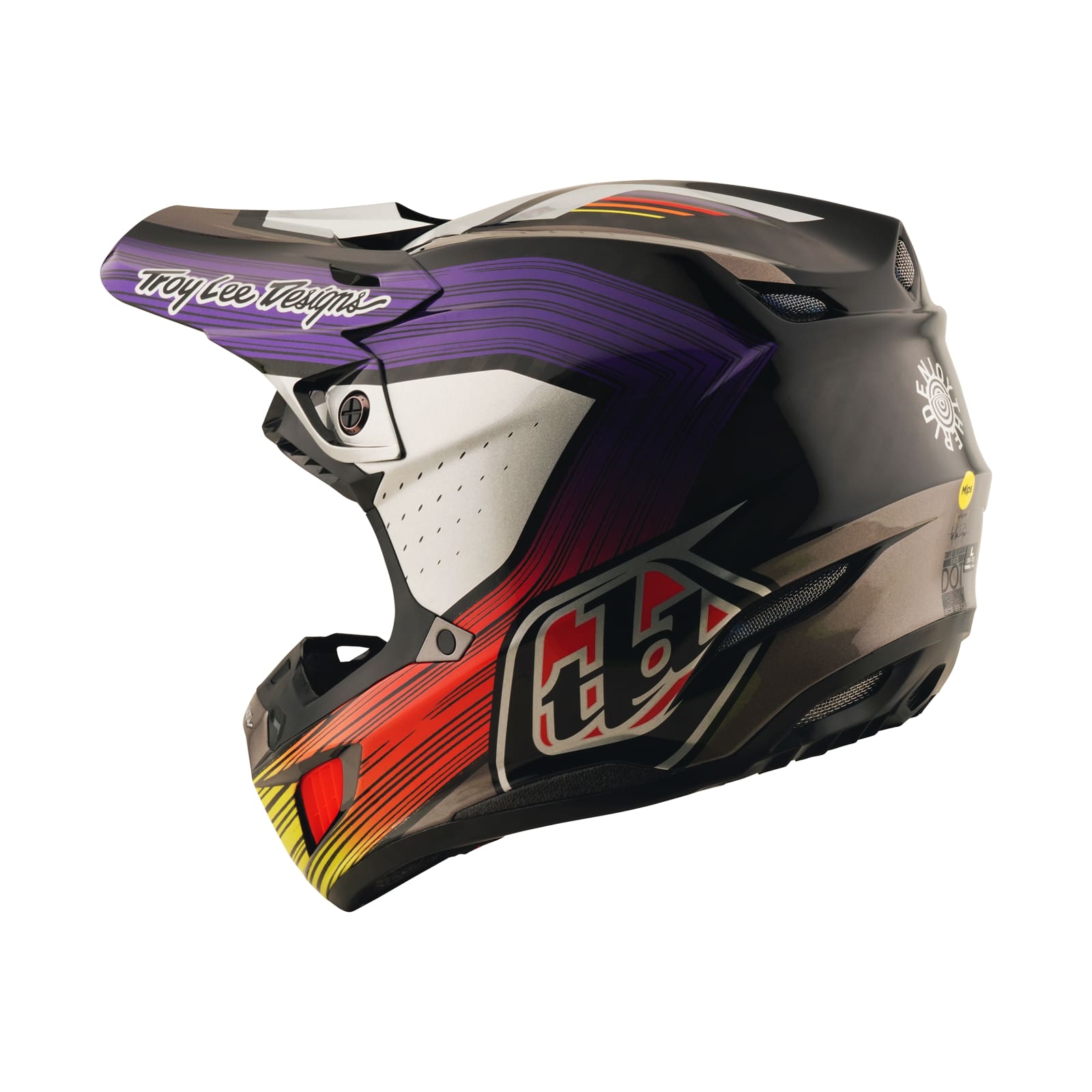 SE5 Carbon Helmet Stripes Black / Purple – Troy Lee Designs