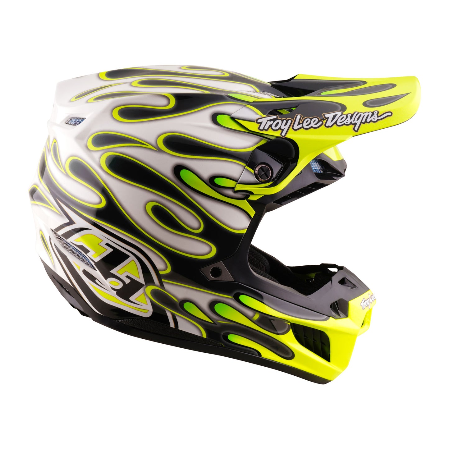 SE5 Composite Helmet Overspray Charcoal / Flo Yellow