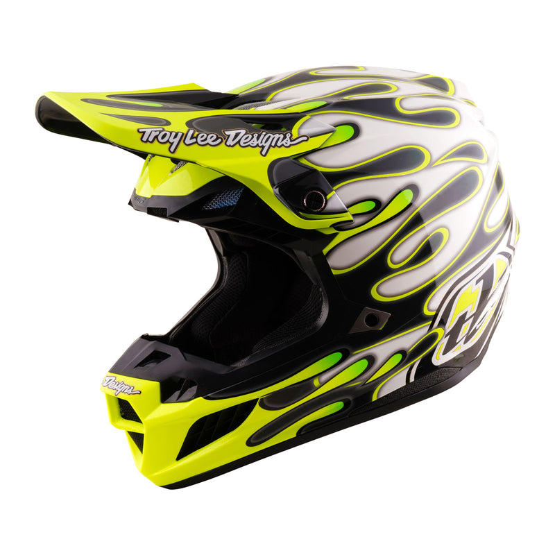 SE5 Composite Helmet Overspray Charcoal / Flo Yellow