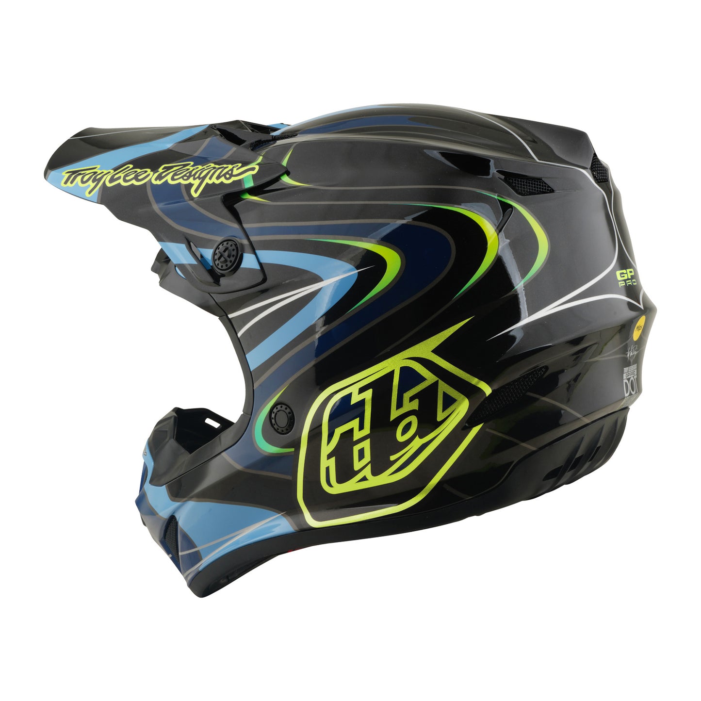 Youth GP Pro Helmet  Slides Black / Yellow