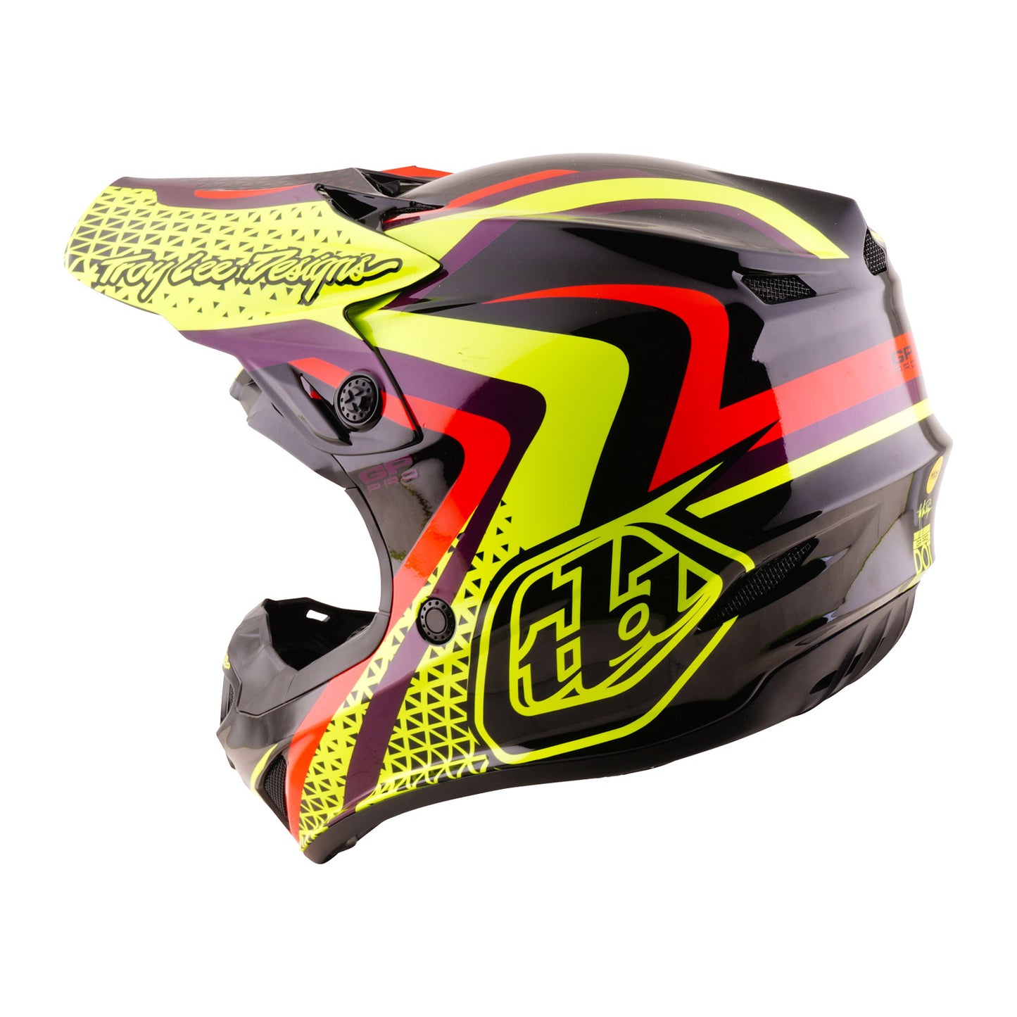 Youth GP Pro Helmet Pulse Black / Flo Yellow