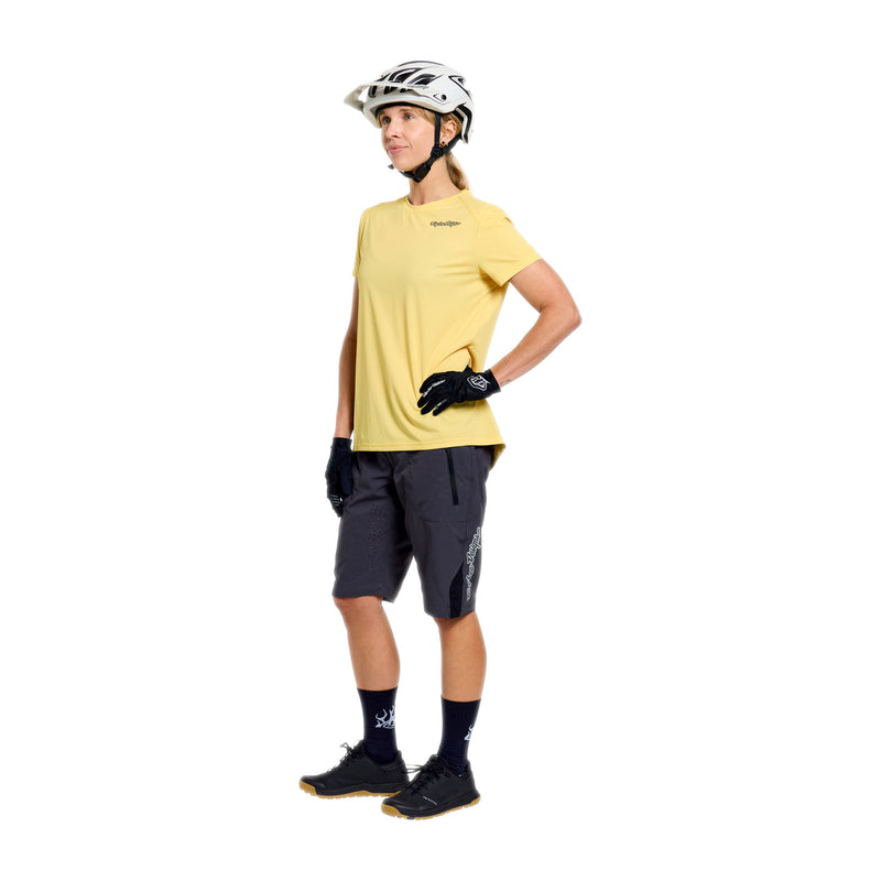 Womens Lilium Pro SS Jersey Mono Butter