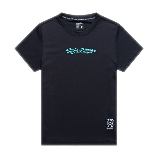Womens Lilium Ride SS Tee Signature Black