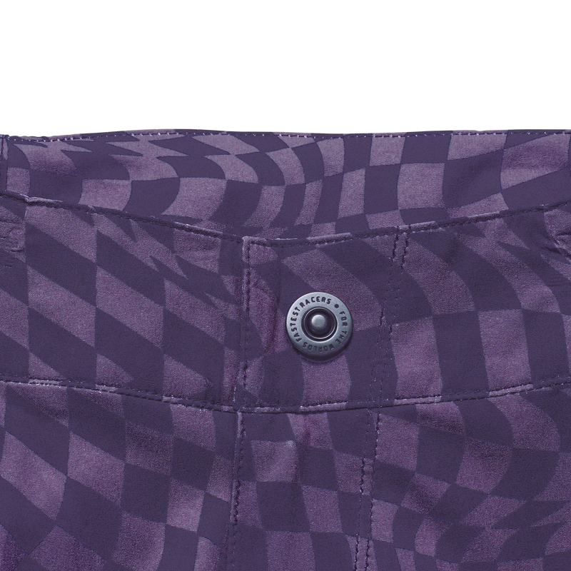 Womens Lilium Pant Twisted Checkers Purple