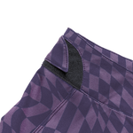 Womens Lilium Pant Twisted Checkers Purple