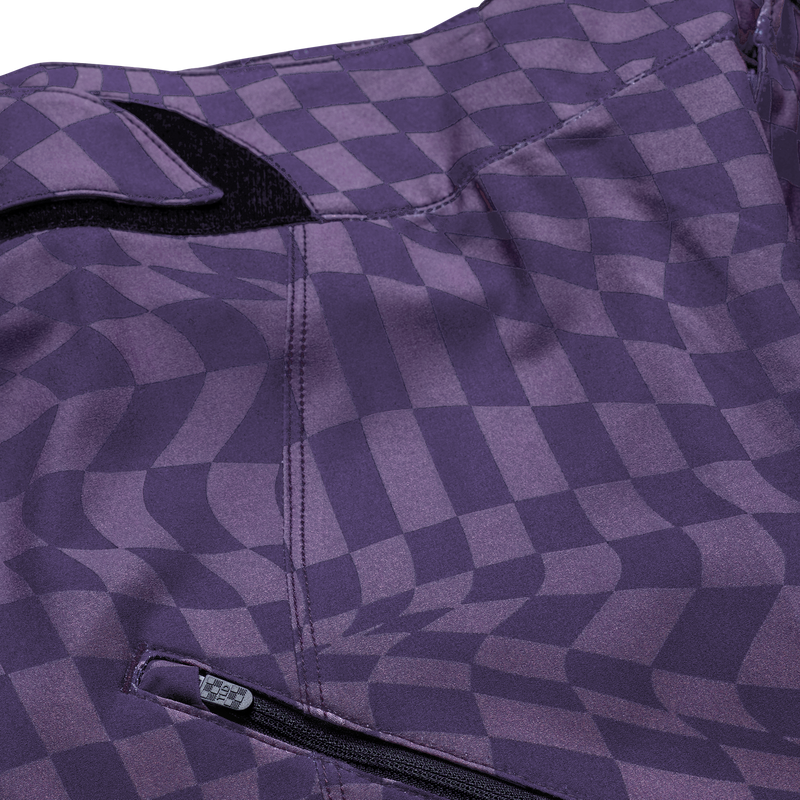 Womens Lilium Pant Twisted Checkers Purple