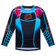 Youth GP Pro LS Jersey Framework Black / Cyan