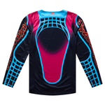 Youth GP Pro LS Jersey Framework Black / Cyan