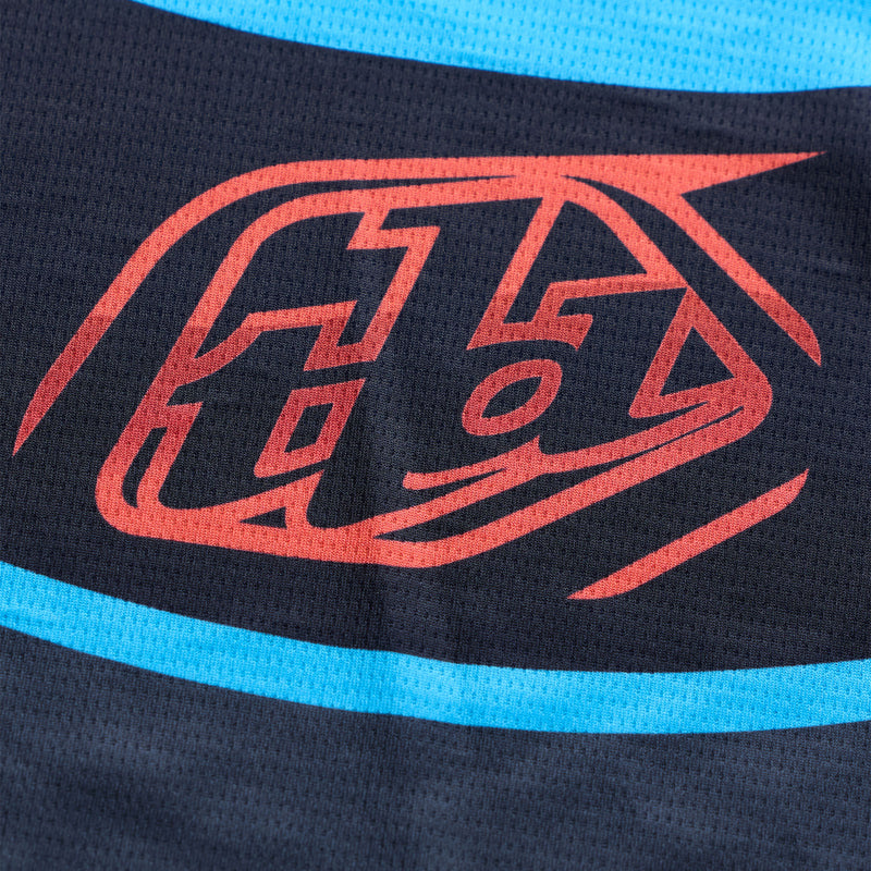 Youth GP Pro LS Jersey Framework Black / Cyan