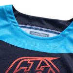 Youth GP Pro LS Jersey Framework Black / Cyan