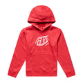 Youth Pullover Hoodie Badge Scarlet