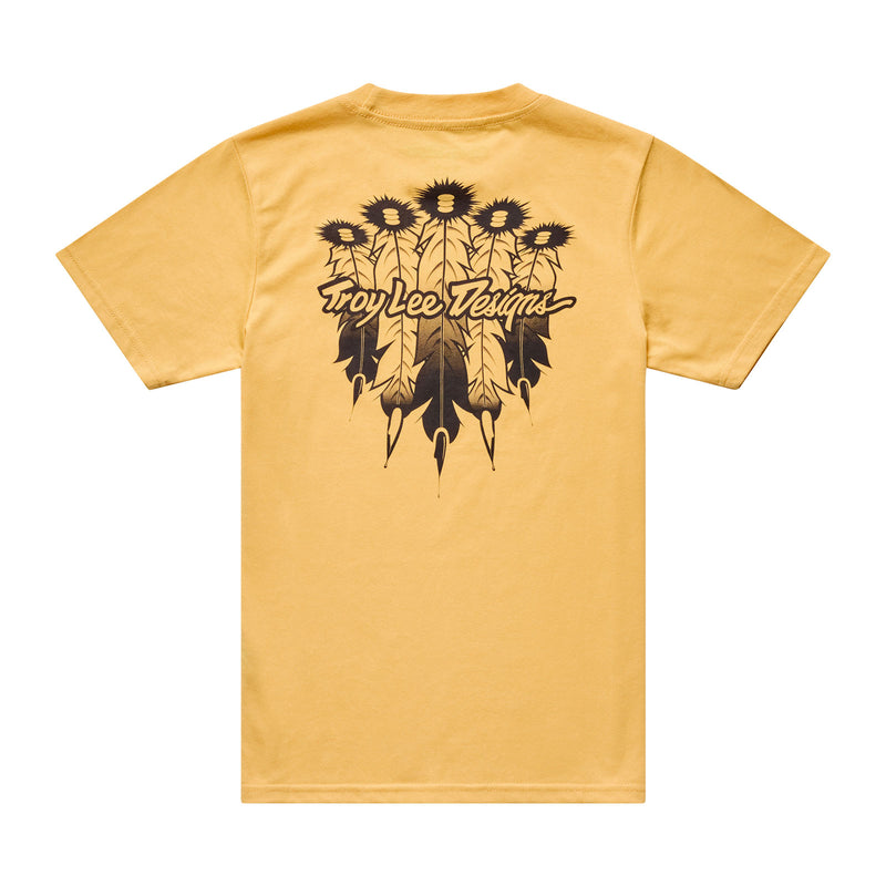 Youth Short Sleeve Tee Feathers Bleached Melon