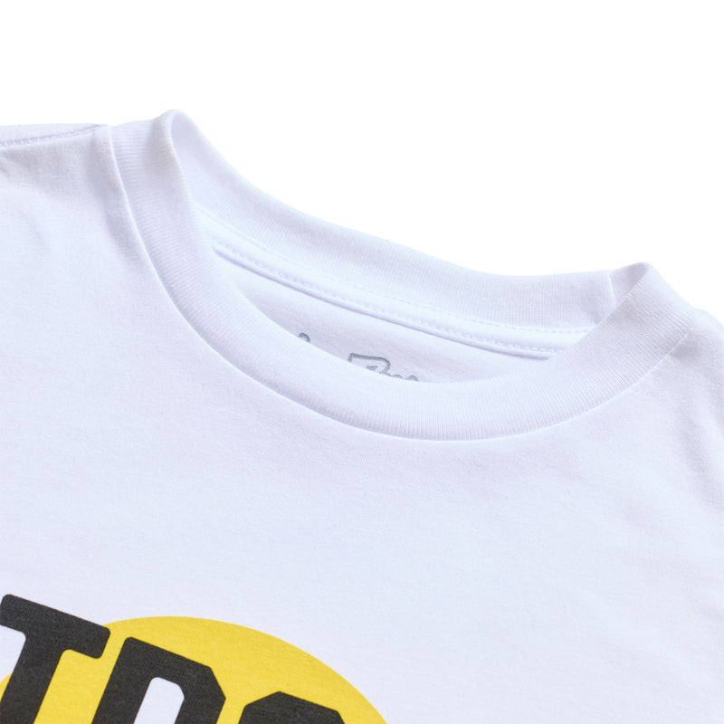 Youth Short Sleeve Tee Happy Dayz White