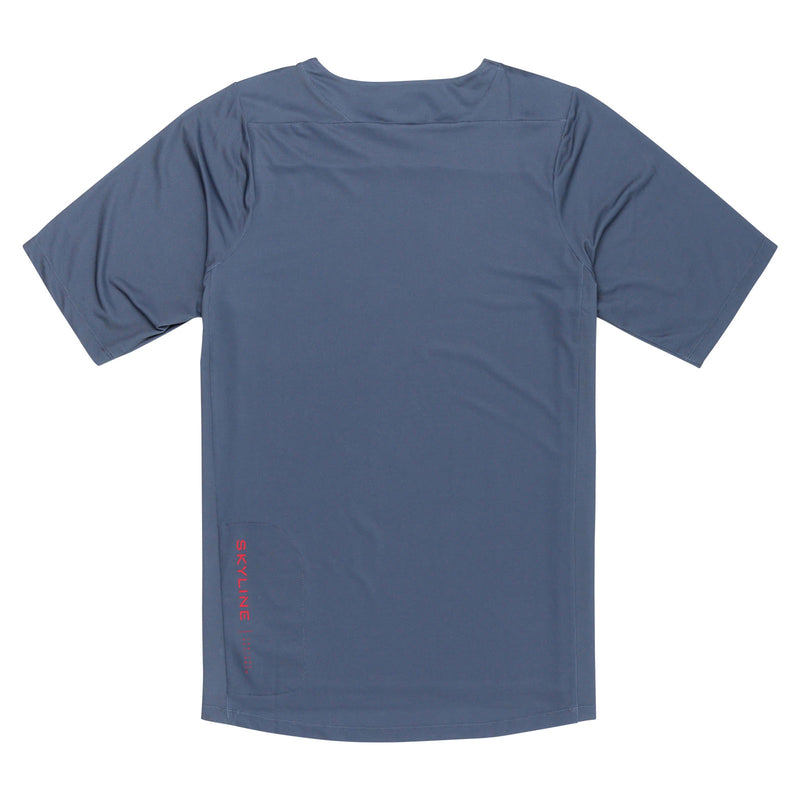 Maillot à manches courtes Skyline Mono Steel Blue