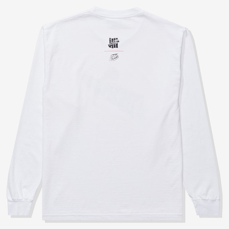 Long Sleeve Tee Undefeated X Troy Lee Designs White