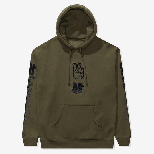Sweat à capuche Undefeated X Troy Lee Designs Olive