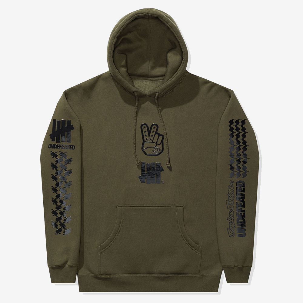 Pullover Hoodie Undefeated X Troy Lee Designs Olive