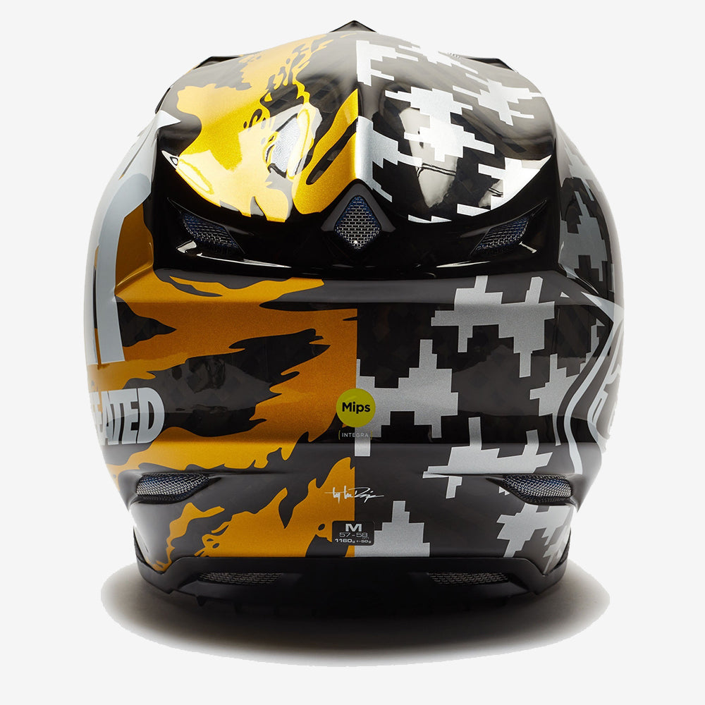 SE5 Carbon Helmet Undefeated X Troy Lee Designs Gold / Black