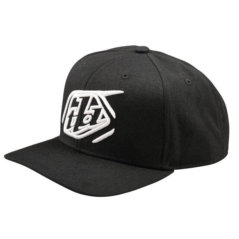 Curved Snapback Hat Badge Black