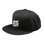 Flat Bill Snapback Badge Black