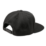 Flat Bill Snapback Badge Black