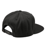 Flat Bill Snapback Factory Black