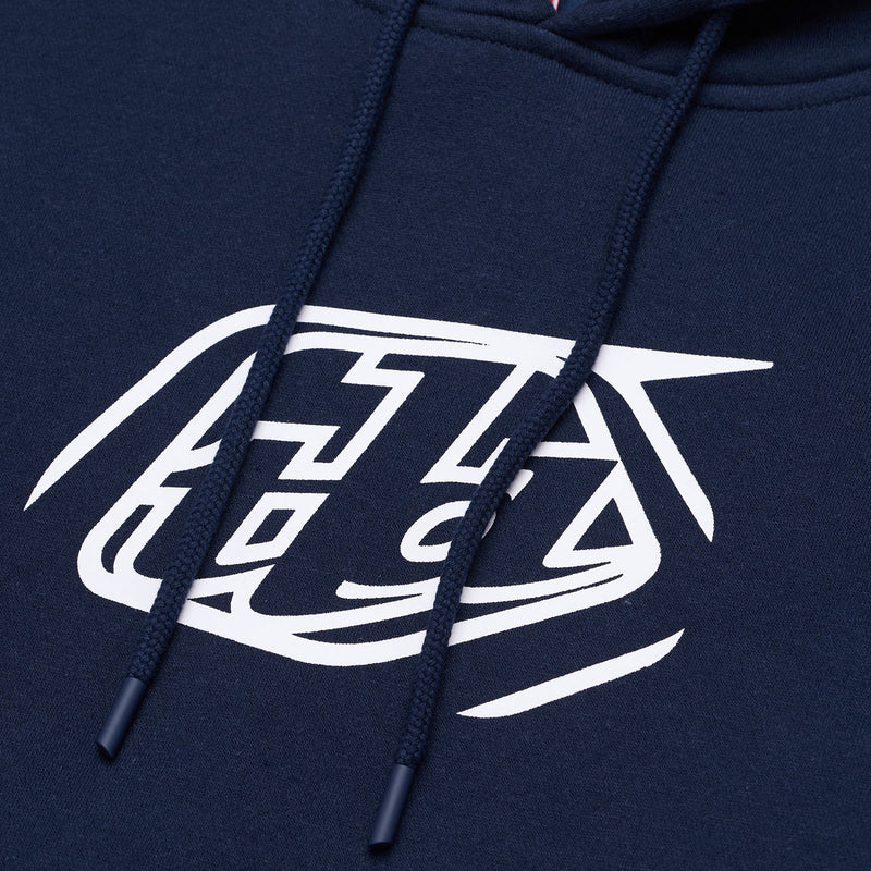 Pullover Hoodie Badge Navy